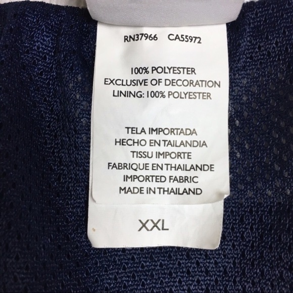 NIKE Swim Trunks Shorts Men Navy Blue White Spellout Classic Beach Pool Size XXL - Picture 10 of 12